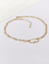 Collier en maille à pendentif mousqueton - Or - 1