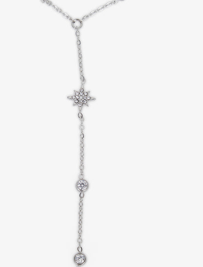 Chaîne de main étoile et zircons blancs - Argent - 3