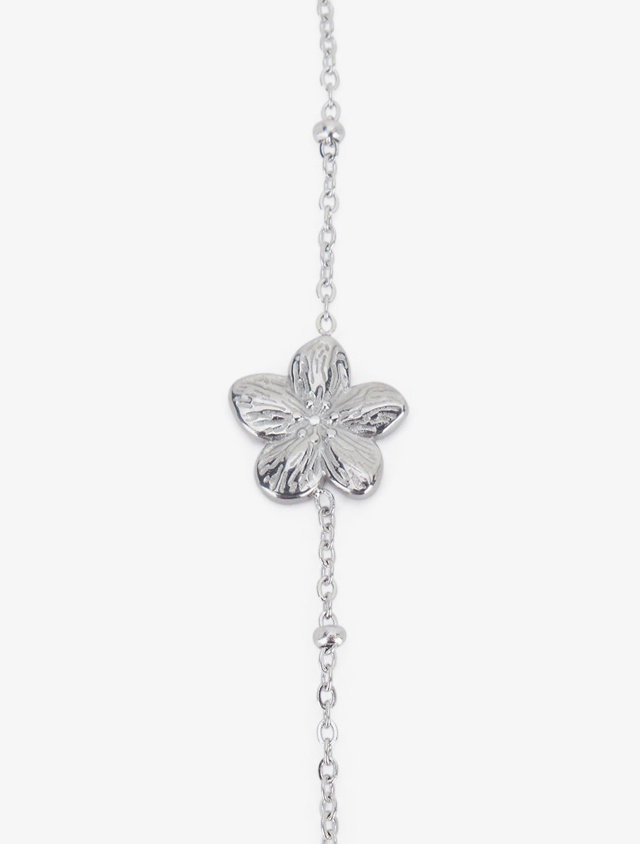 Chaîne de main fleurs - Argent - 3