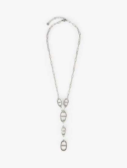 Collier en Y à pendentif maillons marins - Argent - 2