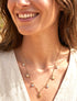 Collier fin à étoiles et strass - Or - 1