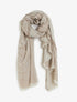 Foulard rectangulaire irisée à motif cachemire - Beige - 1