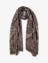 Echarpe imprimé bandana en coton mélangé - Marron - 1