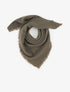 Foulard uni à bords effilochés - Kaki - 1