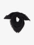 Foulard uni à bords effilochés - Noir - 1