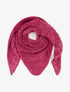 Châle triangulaire en maille bouclée - Fushia - 1