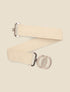 Ceinture style raphia à boucle stylisée à crochet - Beige - 2