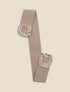 Ceinture à boucle martelée et laquée - Taupe - 2