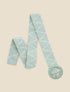 Ceinture bi-matière à sangle en zig-zag - Vert d&
