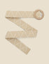 Ceinture bi-matière à sangle en zig-zag - Taupe - 2