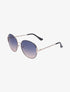Lunettes ovales oversize - Noir/or - 1