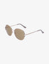 Lunettes ovales oversize - Camel/or - 1