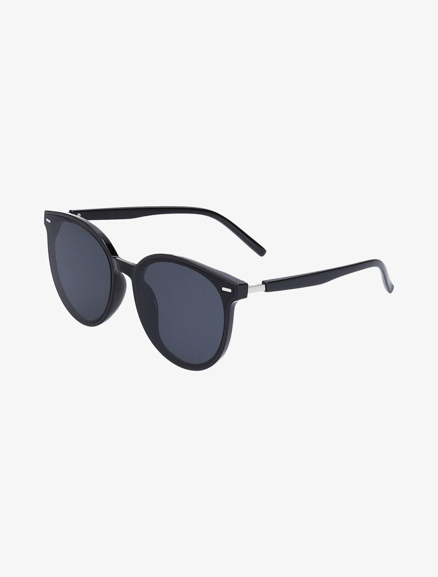 Lunettes clubmaster effet miroir - Noir/argent - 1