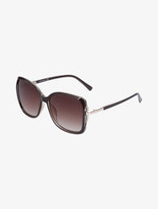 Lunettes de soleil carrées oversize - Marron - 1
