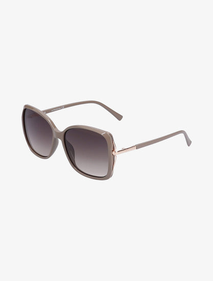 Lunettes de soleil carrées oversize - Taupe - 2