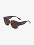 Lunettes cat eye à branches épaisses - Léopard - 1