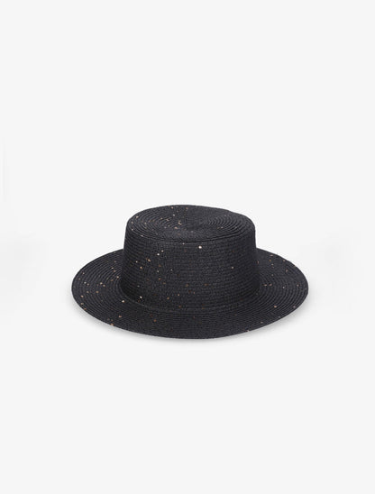 Canotier à sequins - Noir - 3