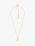 Collier à pendentif rond motif étoiles ajourés - Or - 1