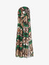 Foulard à rayures contrastantes et imprimé animal - Vert - 3