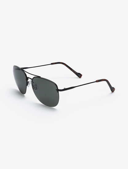 Lunettes de soleil aviateurs à monture invisible - Léopard - 2
