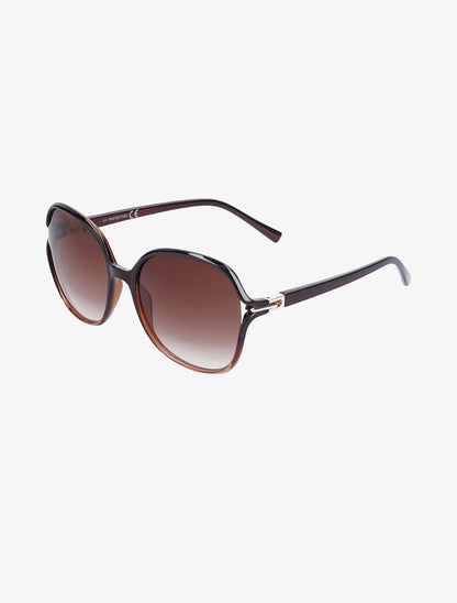 Lunettes ovales fumées - Chocolat - 1