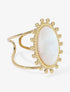 Bague pierre ovale nacrée - Or - 1