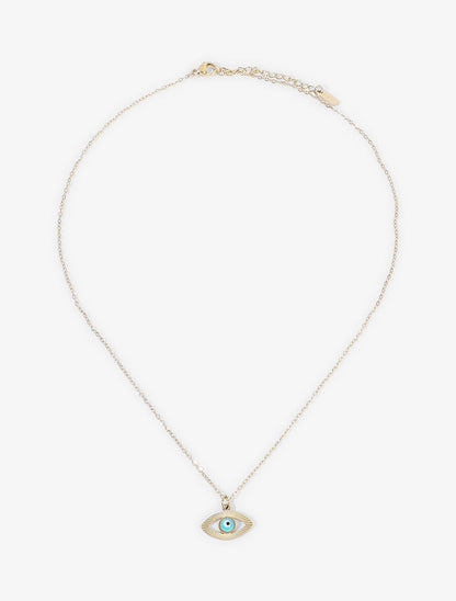 Collier à pendentif oeil - Or - 1
