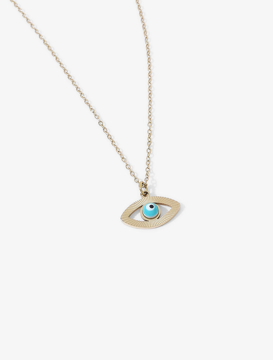 Collier à pendentif oeil - Or - 2