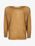 Pull ample grosse maille - moutarde - 4