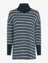 Pull à rayures irisées - Marine - 1