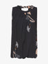 Top fluide fleurs rouge - noir - 3
