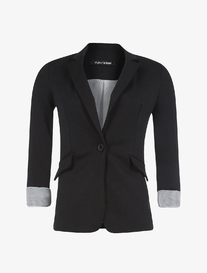 Veste doublure à pois - noir - 3