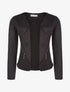 Veste ouverte daim à poches - noir - 3