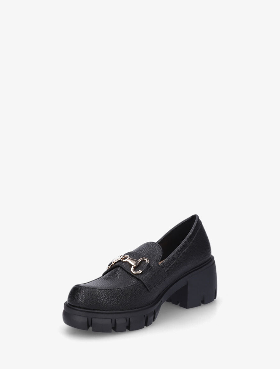 Mocassins chunky en simili - Noir - 3