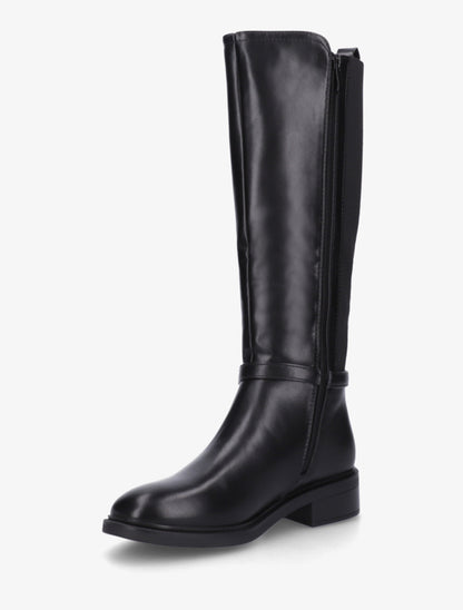 Bottes style cavalière à boucle fantaisie - Noir - 3