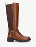 Bottes style cavalière à boucle fantaisie - Camel - 1