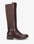 Bottes unies élastiquées - Lie de vin - 1