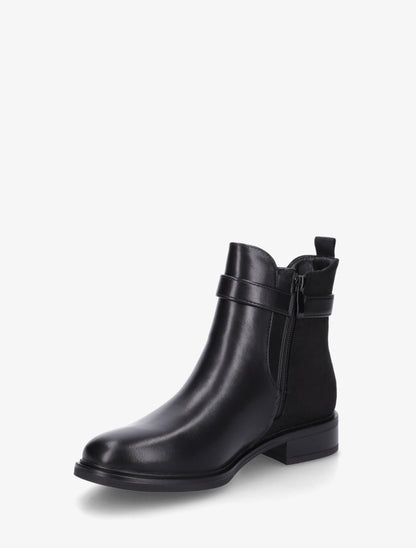 Bottines unies à contrefort en suédine - Noir - 3