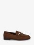 Mocassins en suédine à boucle stylisée - Marron - 1