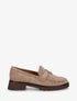 Mocassins en suédine à semelle crantée - Beige foncé - 1