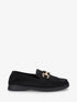 Mocassins unis en suédine - Noir - 1