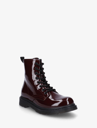 Bottines vernies à lacets - Bordeaux - 2