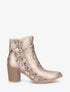 Bottines imprimé python à bouts pointus - Taupe - 1