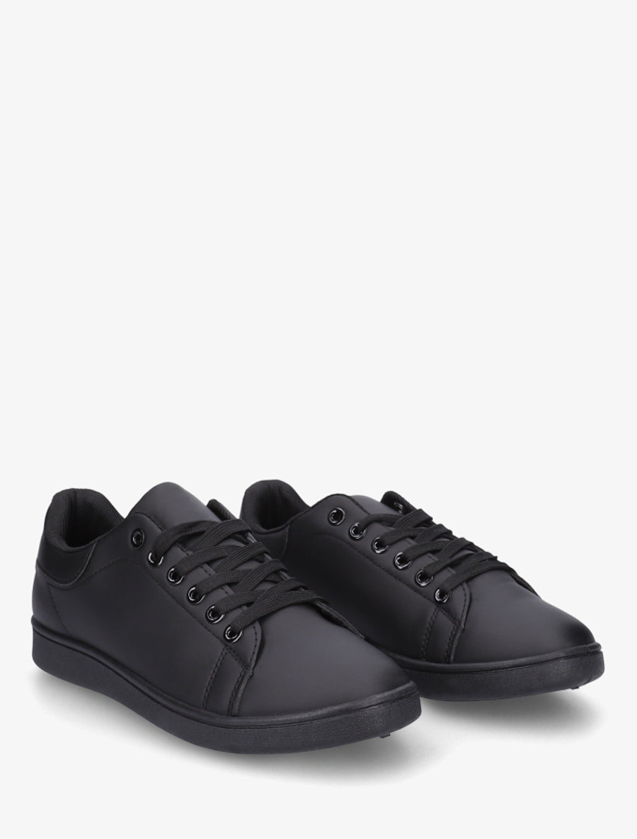 Baskets basiques unies - Noir - 4