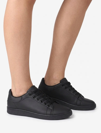 Sneakers basiche unicolori - Nero