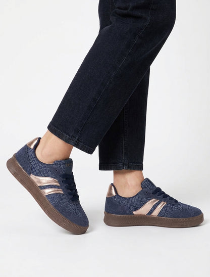 Sneakers con tomaia effetto tweed - Marina