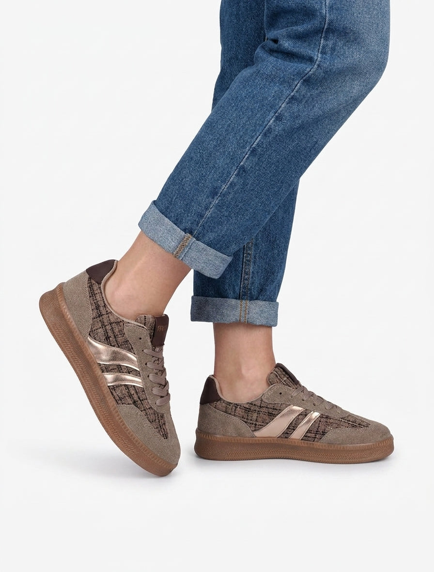 Sneakers con tomaia effetto tweed - Talpa