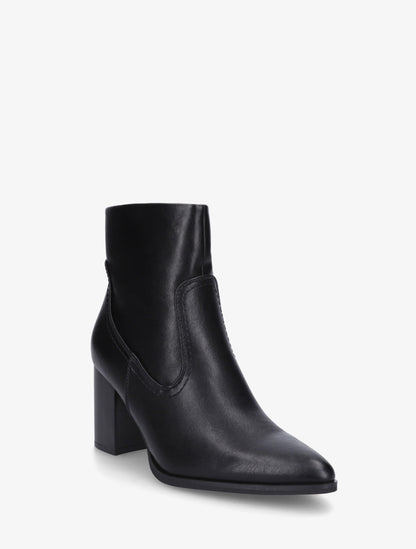 Bottines à talon en simili bouts pointus - Noir - 2