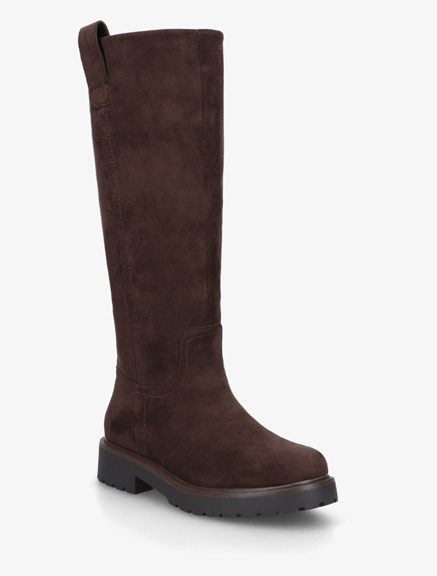 Bottes suédine à semelle crantée - Marron - 2