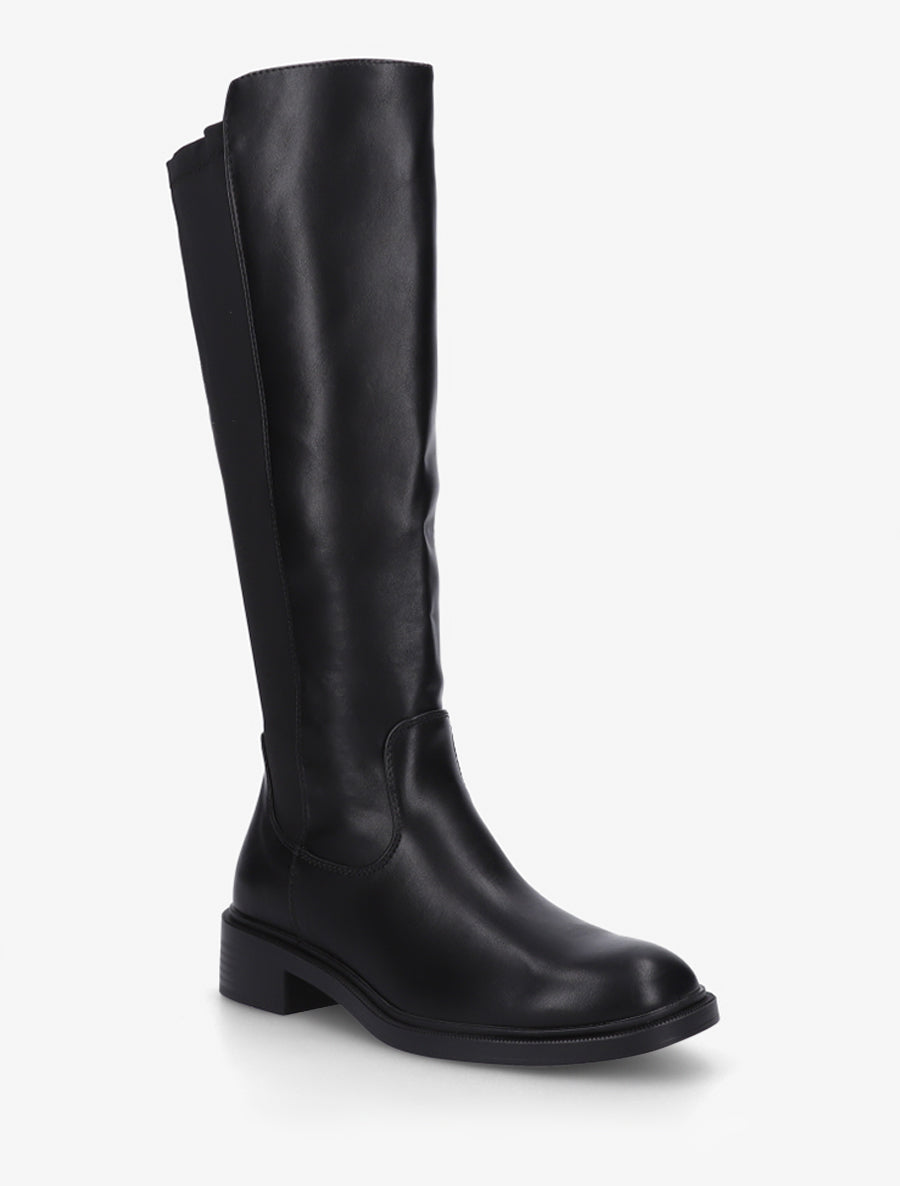 Bottes bimatière unies - Noir - 2